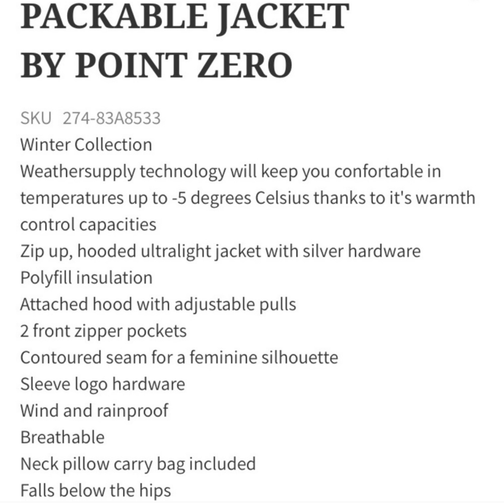 POINT ZERO Navy Blue Ultralight Packable Jacket - Picture 4 of 7